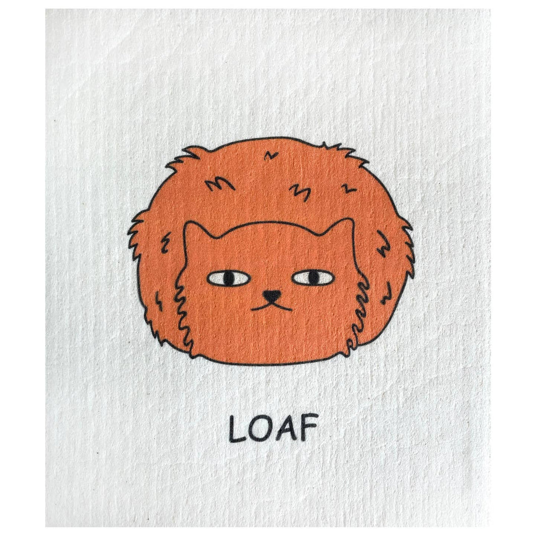 Loaf Cat Swedish Dishcloth