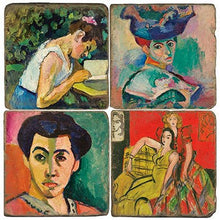 Load image into Gallery viewer, Women of Matisse II - Tumbled Marble Coasters
