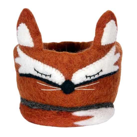 Hand-Felted Animal Pots