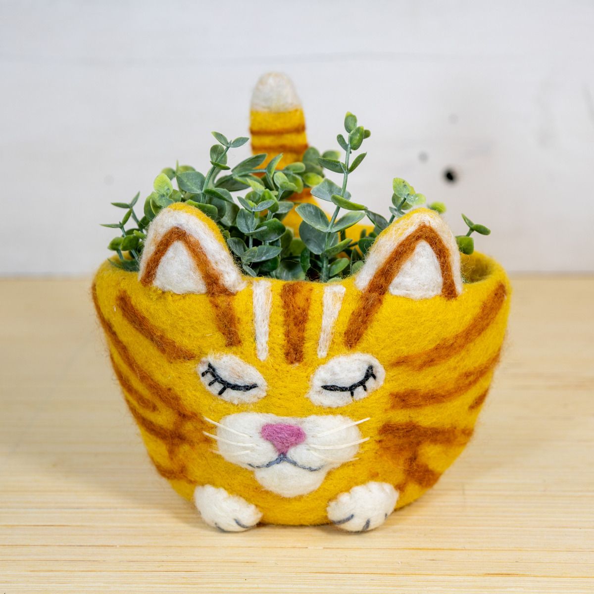 Hand-Felted Animal Pots