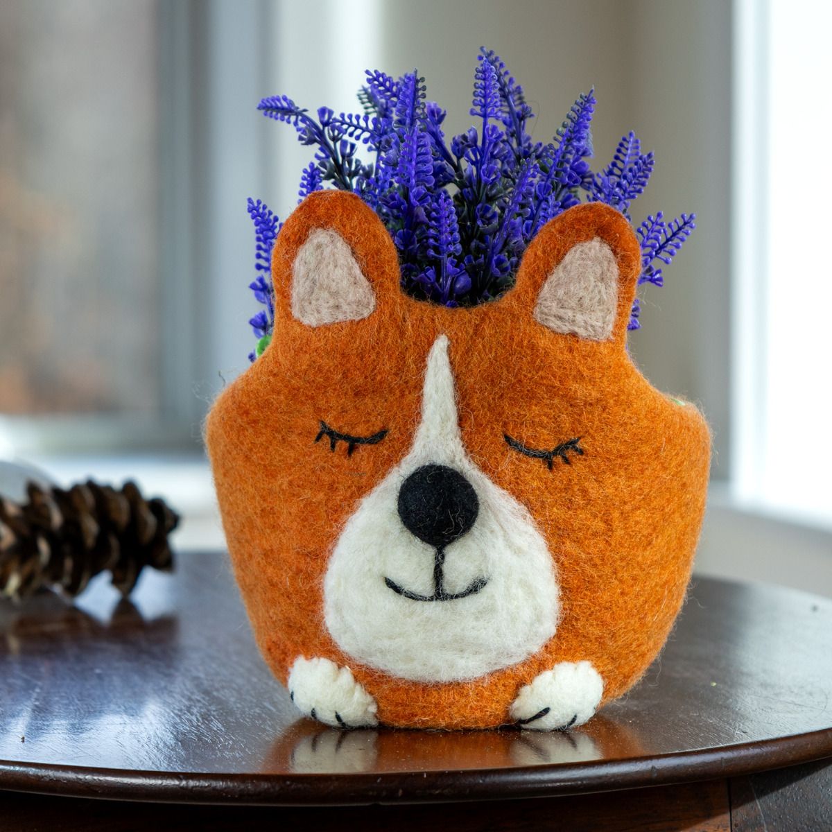 Hand-Felted Animal Pots