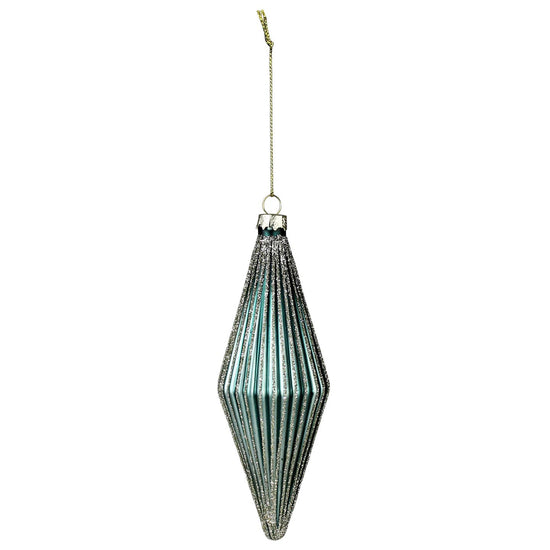 Ribbed Rhombus Ornaments, Set of 6