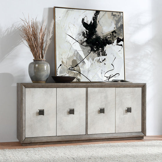 Denver Reclaimed Pine 4-Door Cabinet