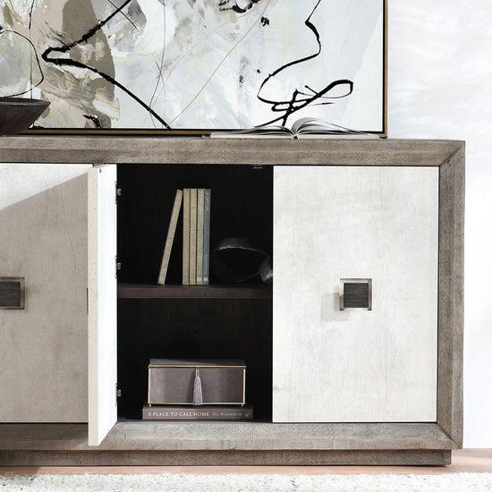 Denver Reclaimed Pine 4-Door Cabinet