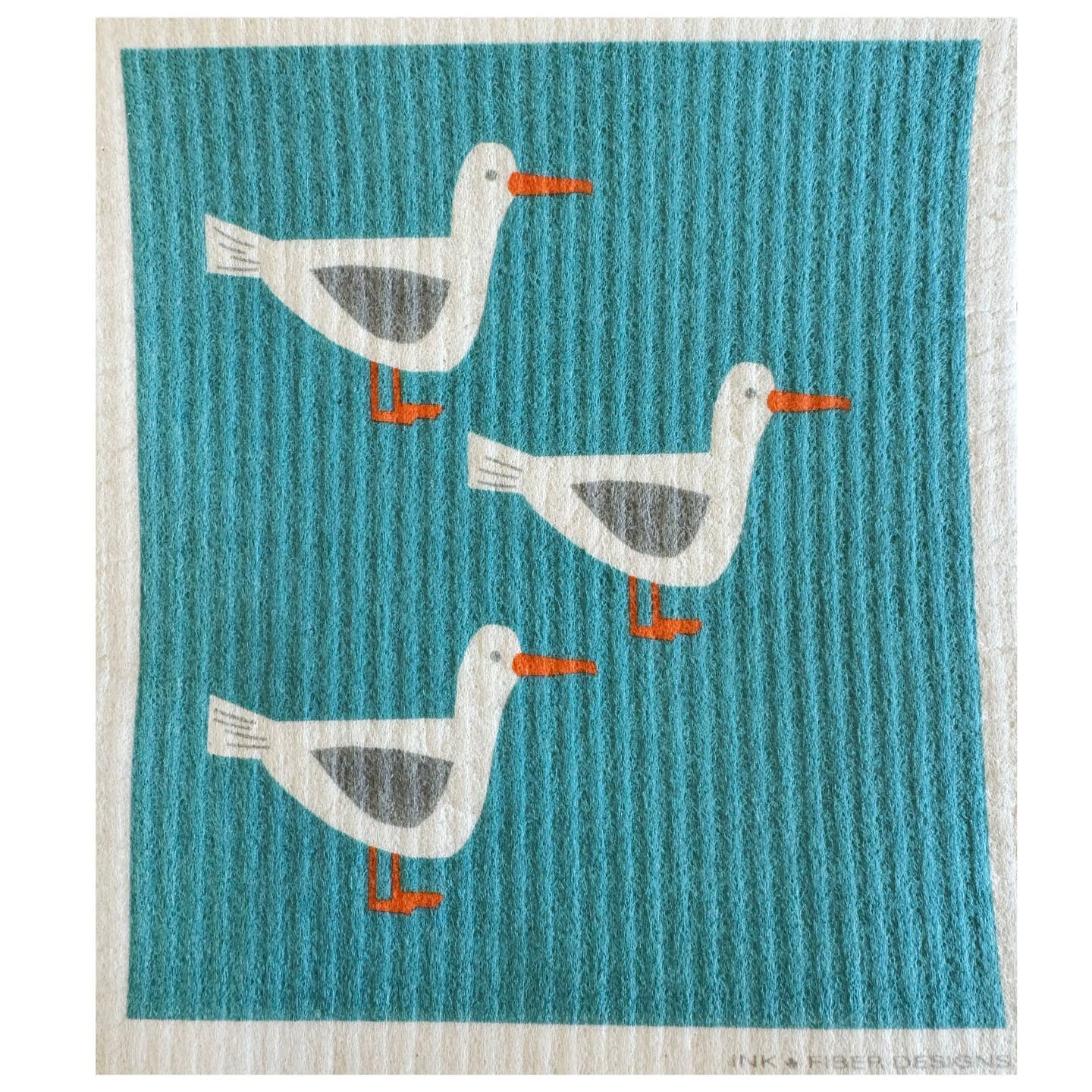 Seagull Bird Swedish Dishcloth