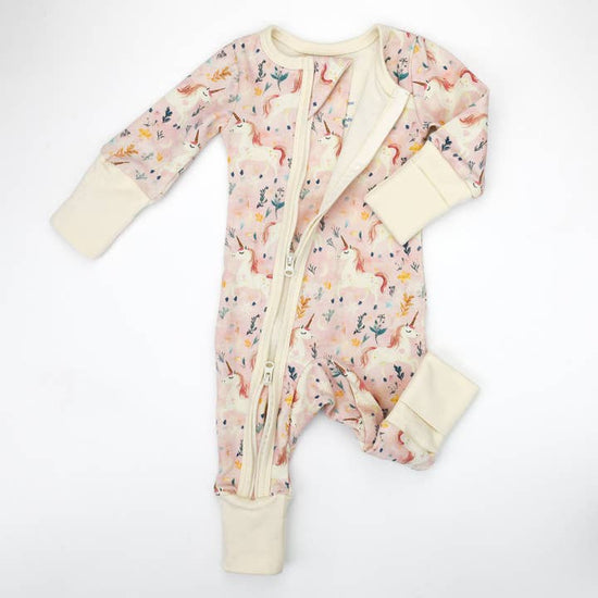 Organic Cotton Baby Pajamas 2-Way Zip Front Zipper Sleeper Zara