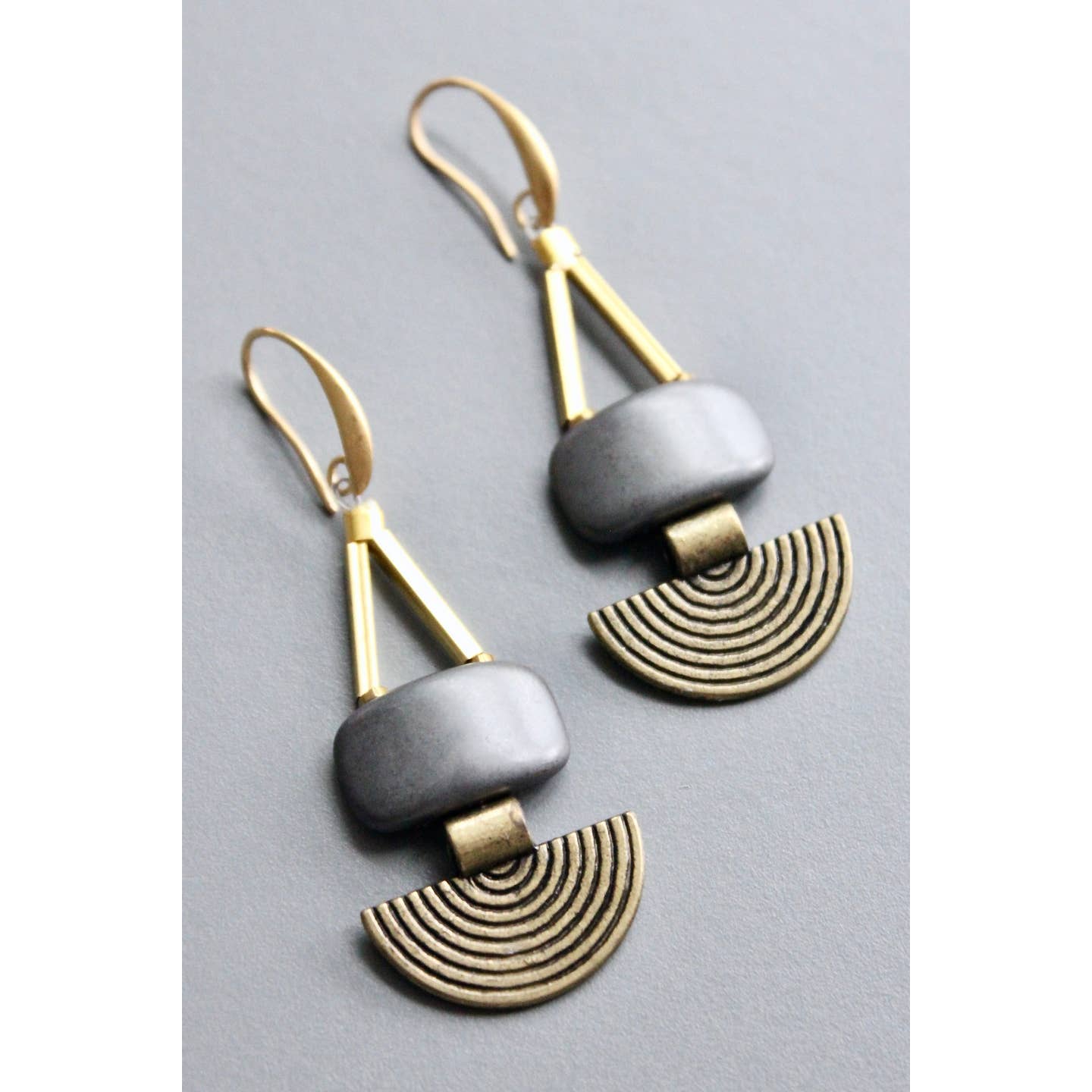 Artdeco Hematite Earrings