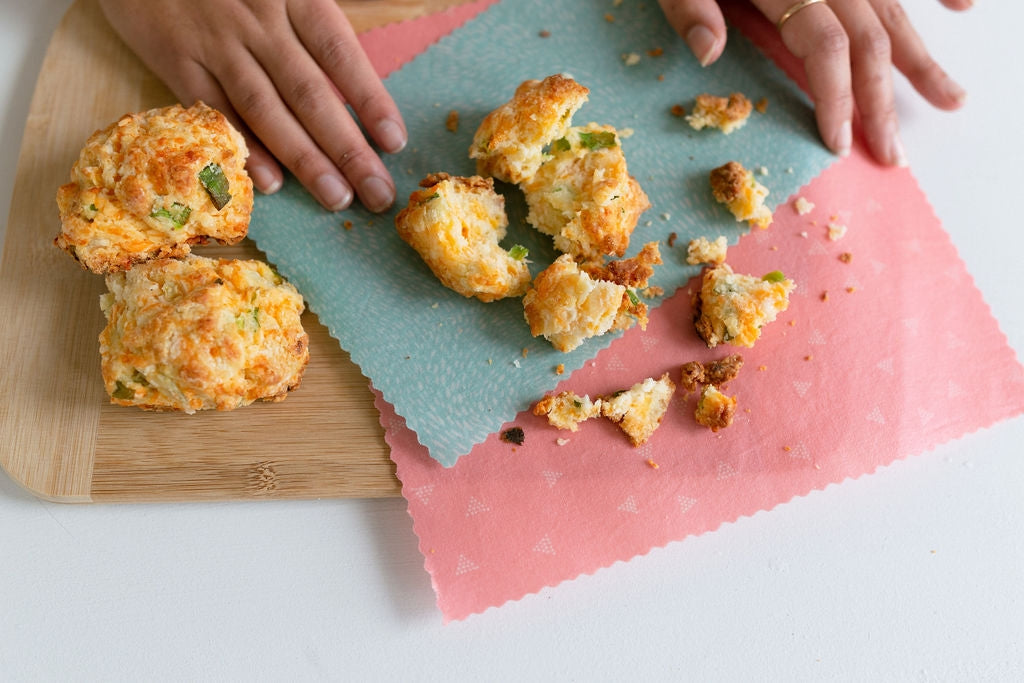 Beeswax Food Wraps: in Bloom Set of 3