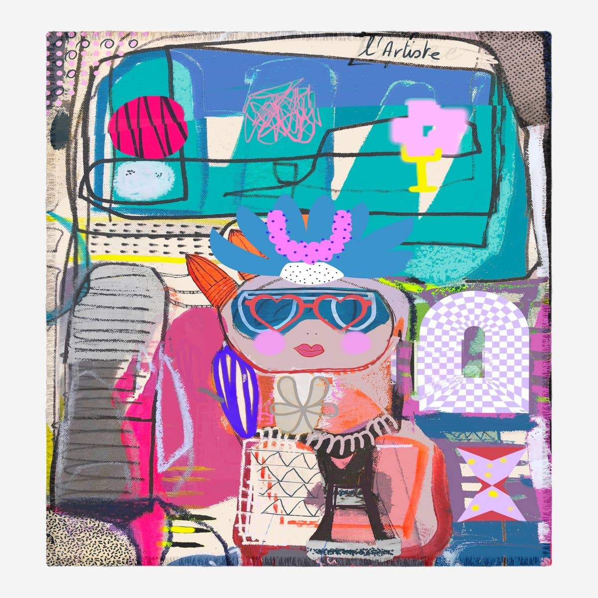 Silk Scarf L'artiste