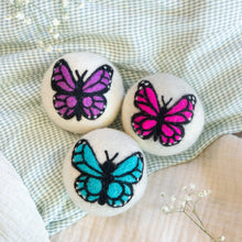 Load image into Gallery viewer, Rainbow Monarch Butterfly Eco Dryer Balls
