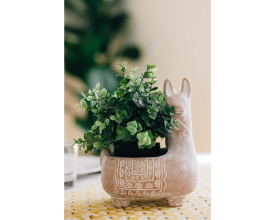 Llama Terracotta Planter