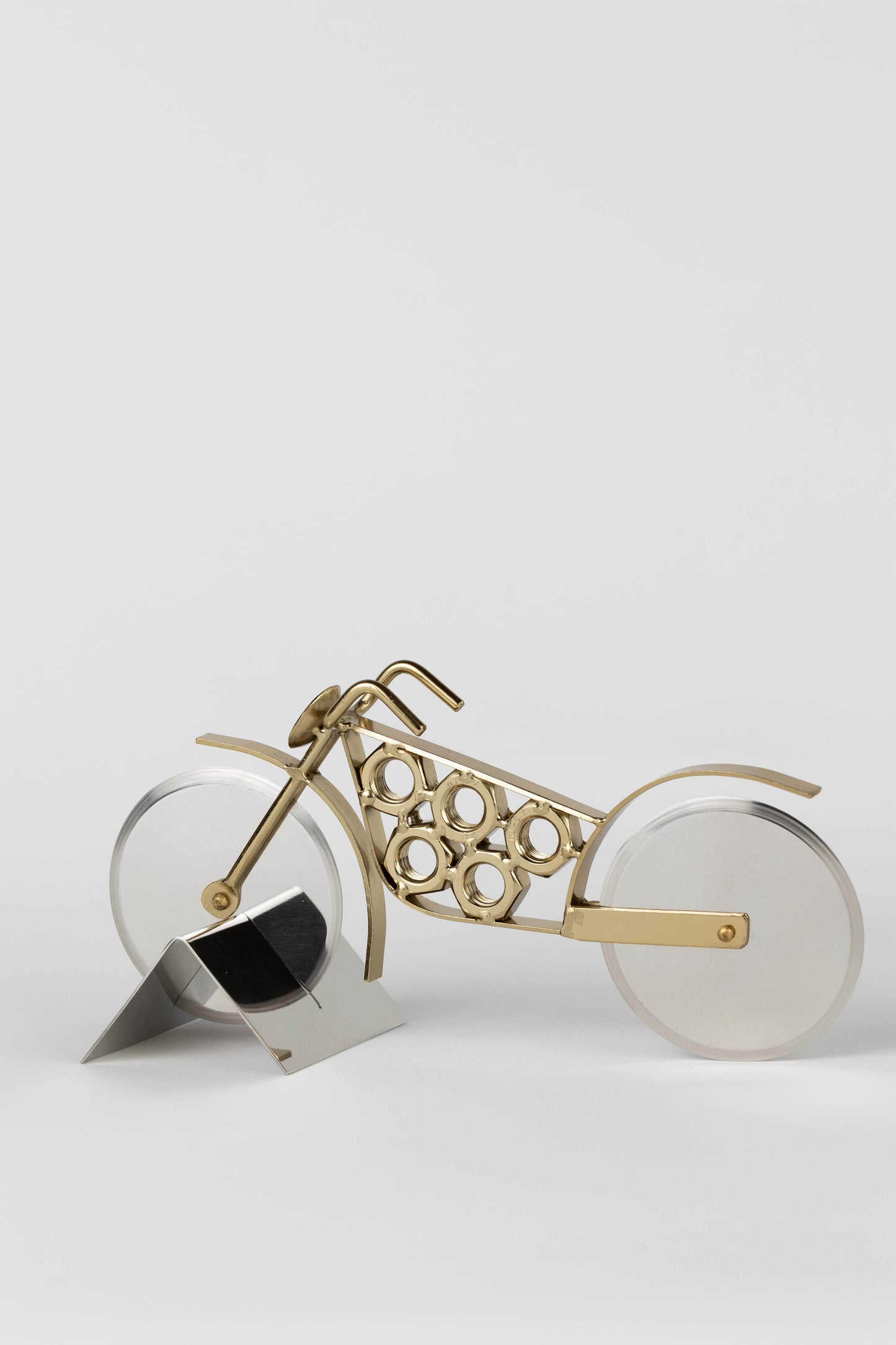 Motorcycle Pizza Cutter with Stand