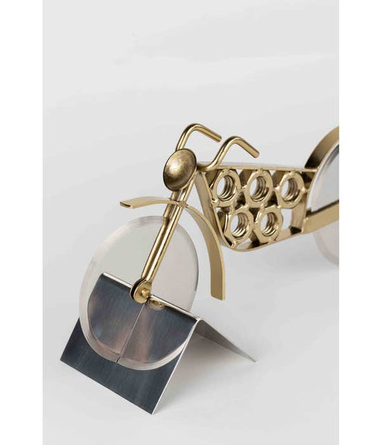 Motorcycle Pizza Cutter with Stand