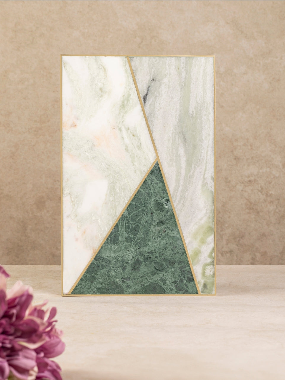 Brno Geometric Marble Serving Board