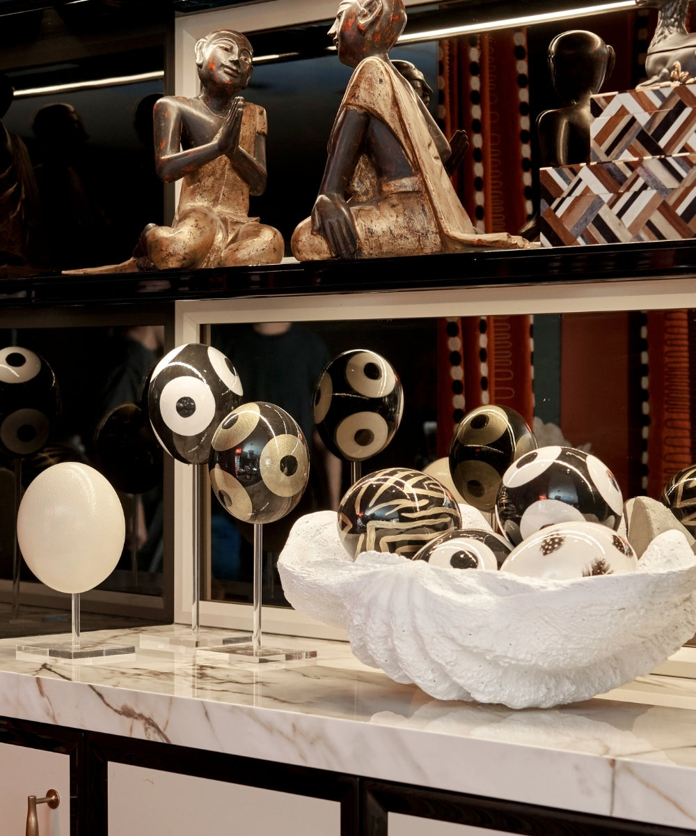 Painted Ostrich Egg - Cicles