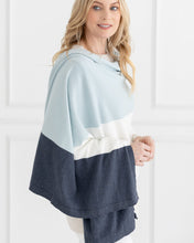 Load image into Gallery viewer, The Dreamsoft Travel Scarf - Sky Blue Colorblock
