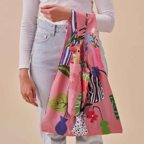 Vases Recycled Fabric Reusable Tote Bag