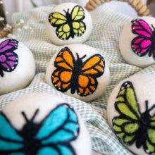 Load image into Gallery viewer, Rainbow Monarch Butterfly Eco Dryer Balls
