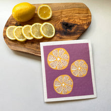 Load image into Gallery viewer, Lemon Slices Swedish Dishcloth
