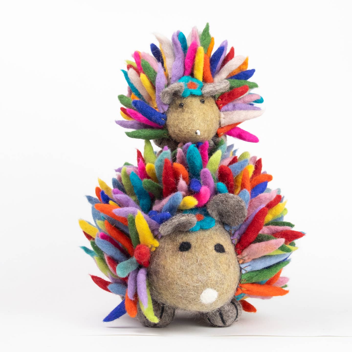 Felt Rainbow Hedgehog