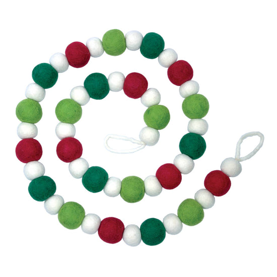 Elf Red, Green & White Garland