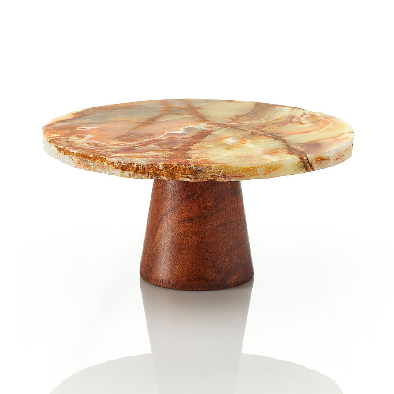 Rough-Edge Onyx Cake Stand