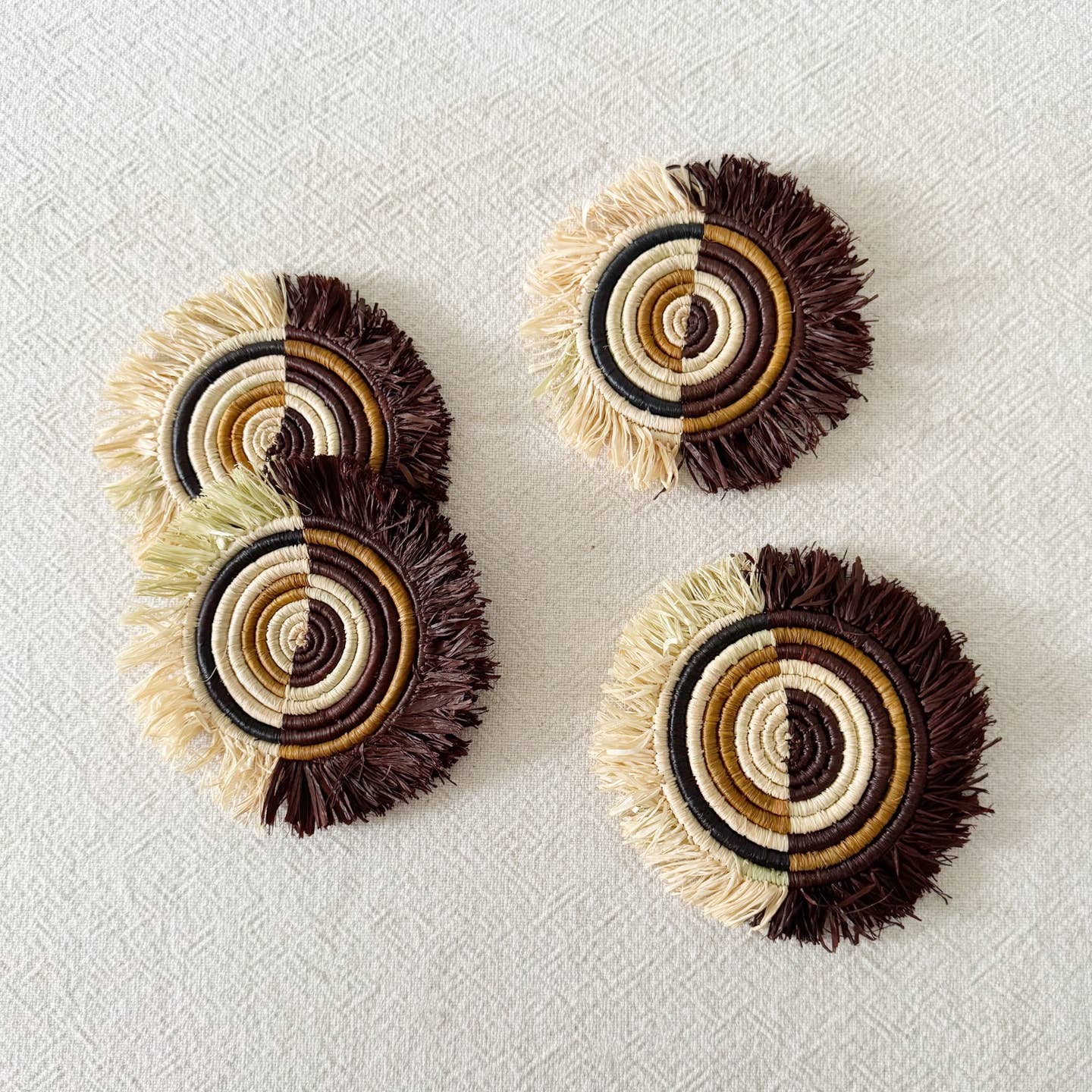 Numbi Fringe Coaster Set