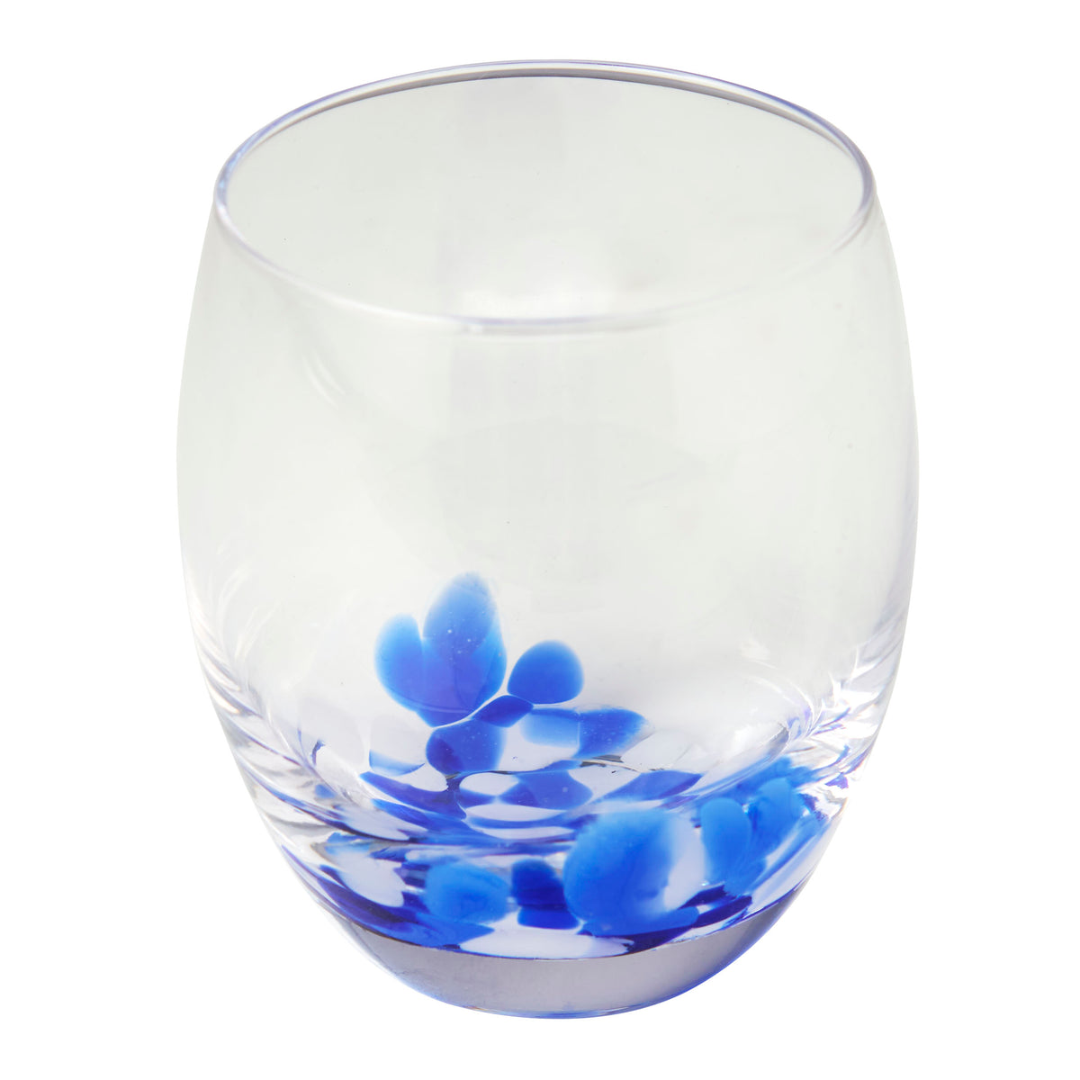 Fiesta Stemless Wine Glass SET of 2 - Blue