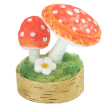 Load image into Gallery viewer, Felted Woodland Mushroom Display
