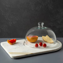 Load image into Gallery viewer, Bavaria Marble Cheese Board with Glass Cloche
