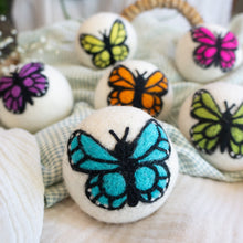 Load image into Gallery viewer, Rainbow Monarch Butterfly Eco Dryer Balls

