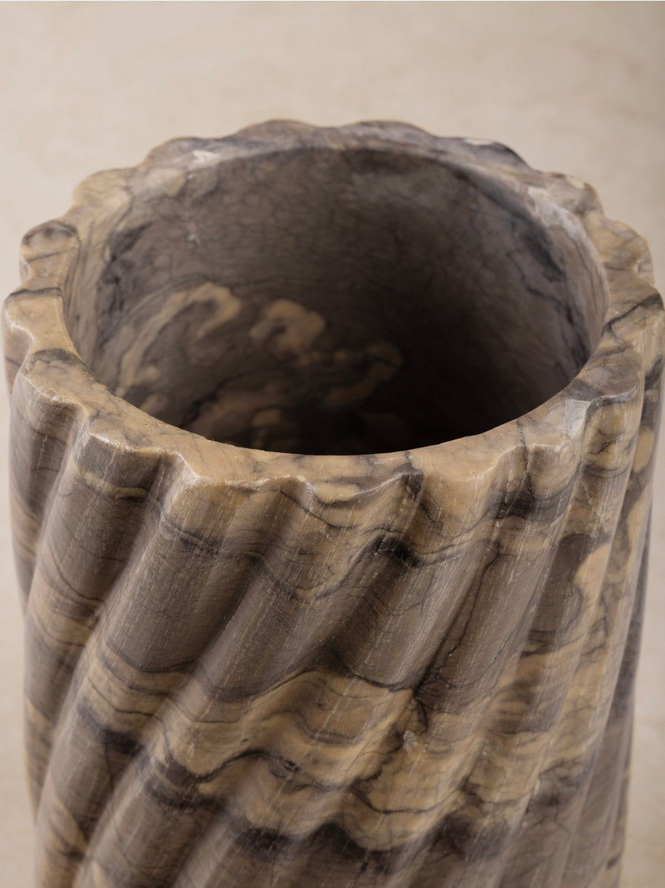 Taraz Fluted Onyx Wine Cooler