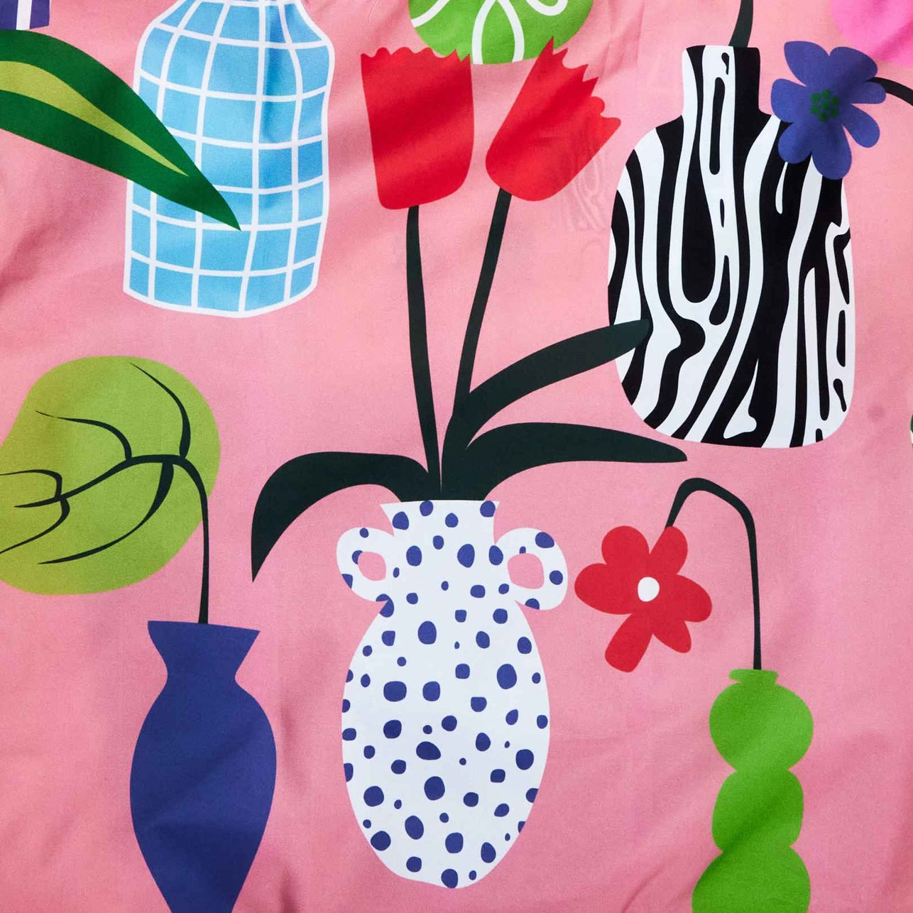 Vases Recycled Fabric Reusable Tote Bag
