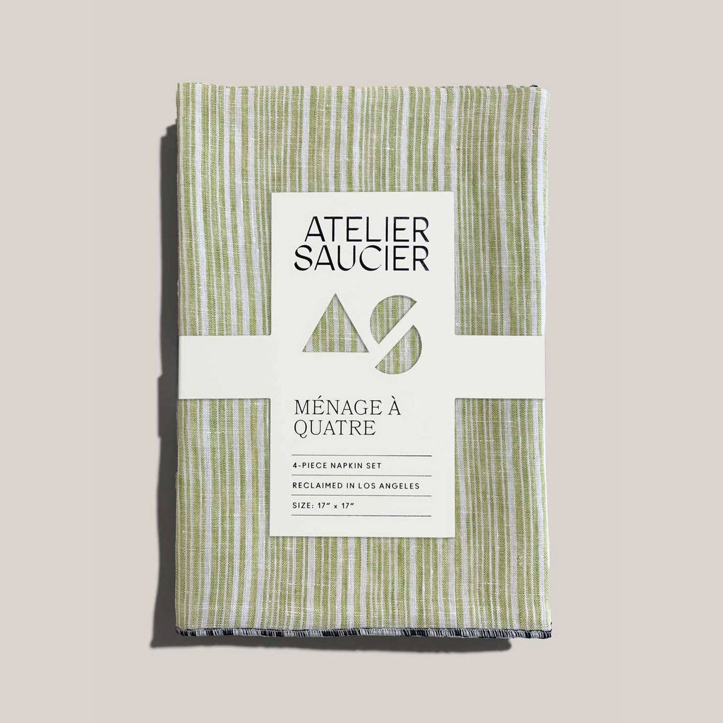 Avocado Stripe Napkin Set