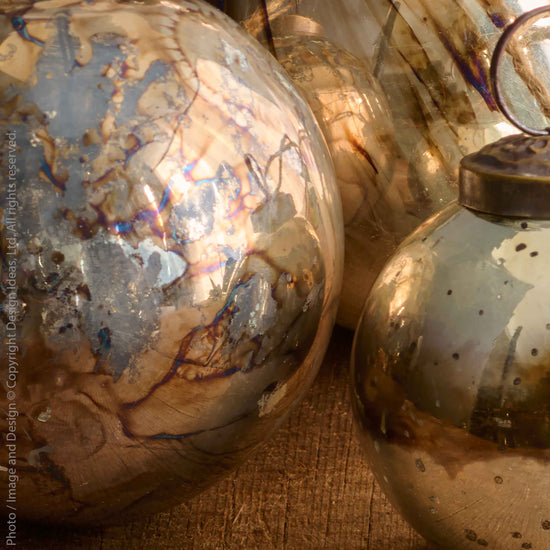 Chamonix Mouth Blown Glass Ornaments