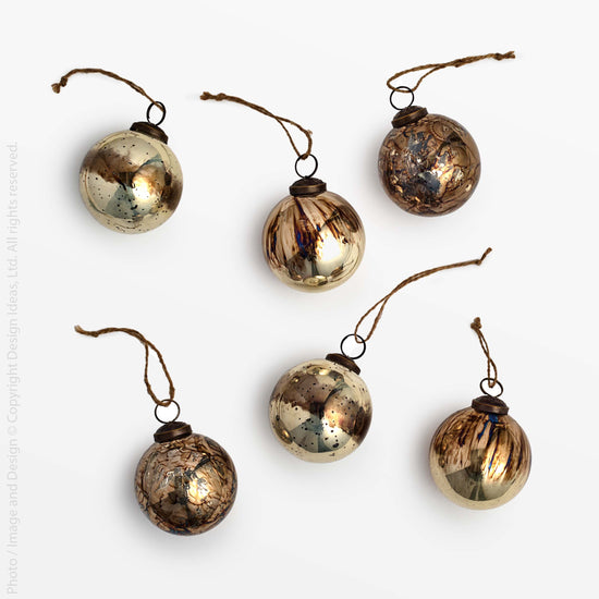 Chamonix Mouth Blown Glass Ornaments