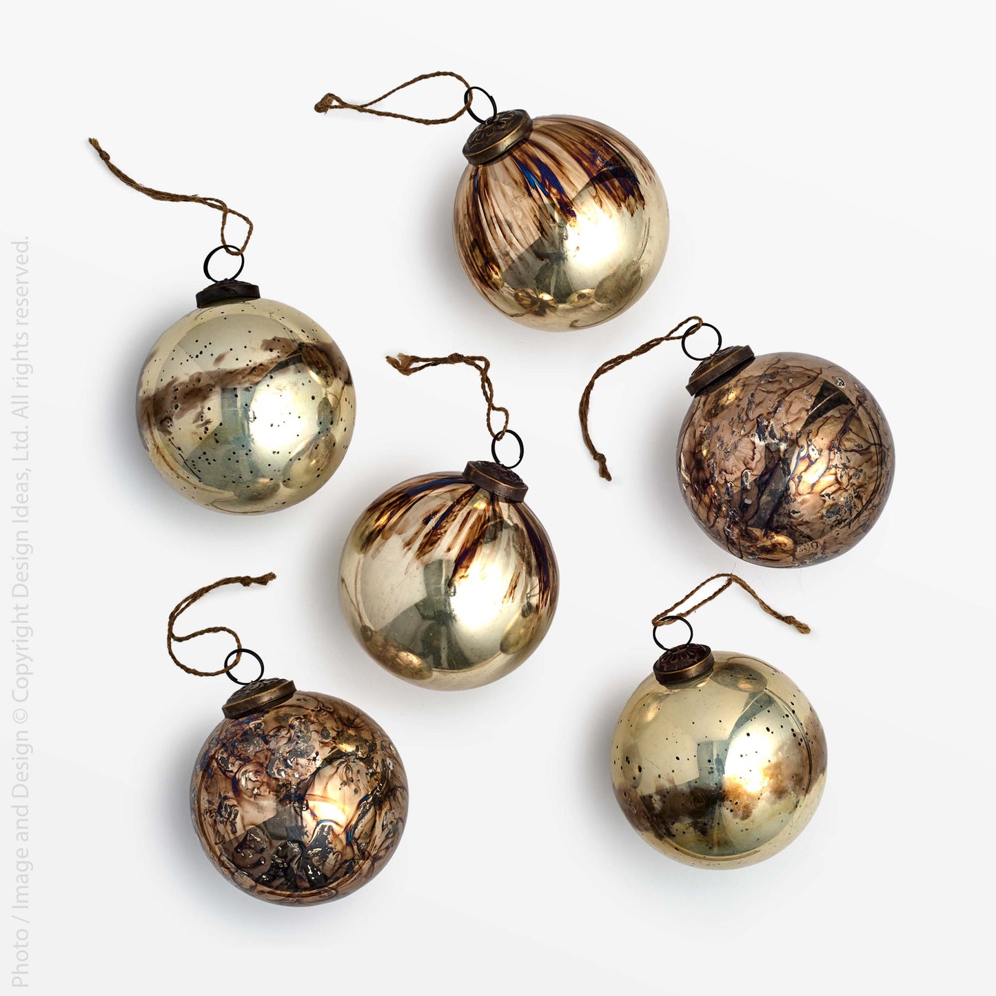 Chamonix Mouth Blown Glass Ornaments