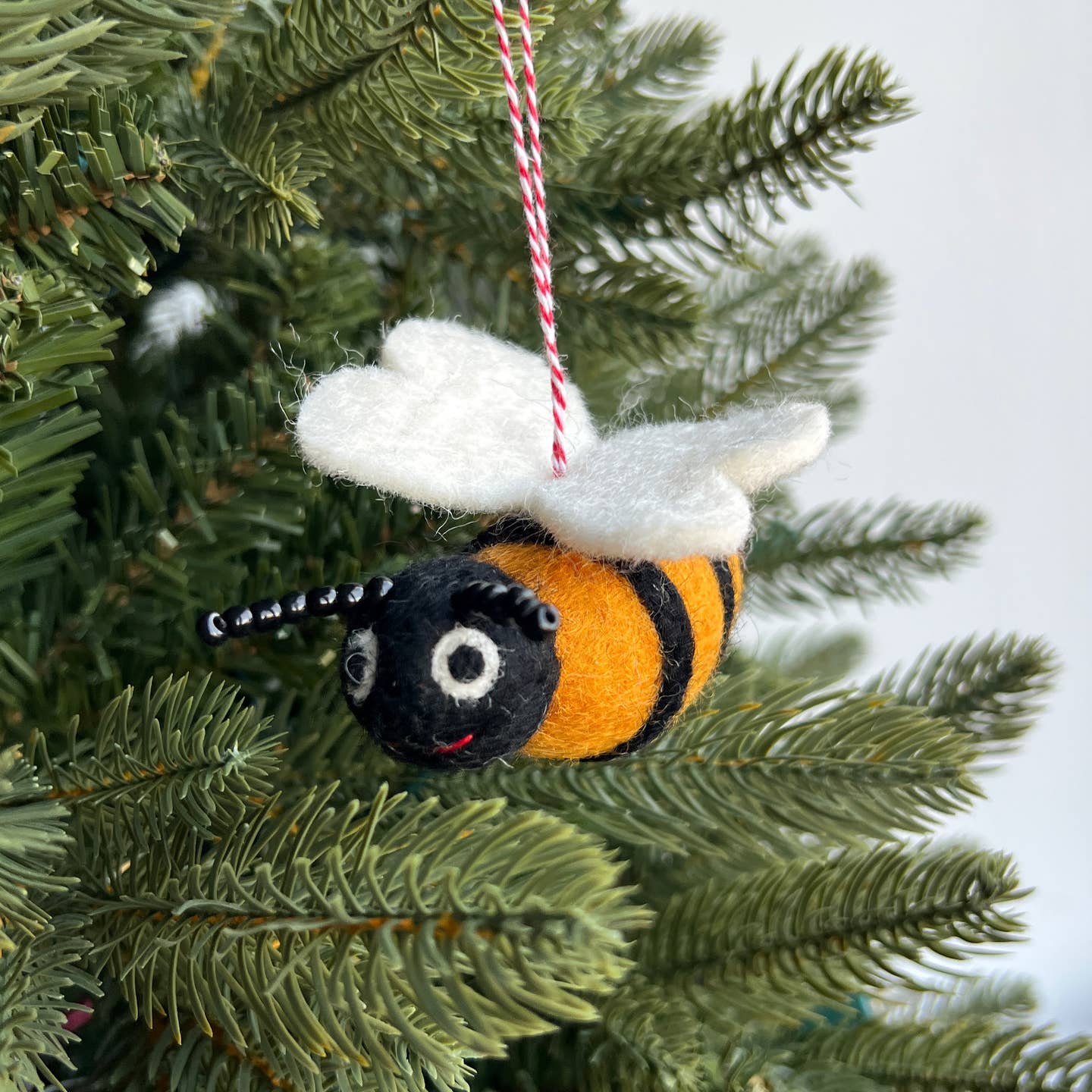 Bee Felt Wool Ornament