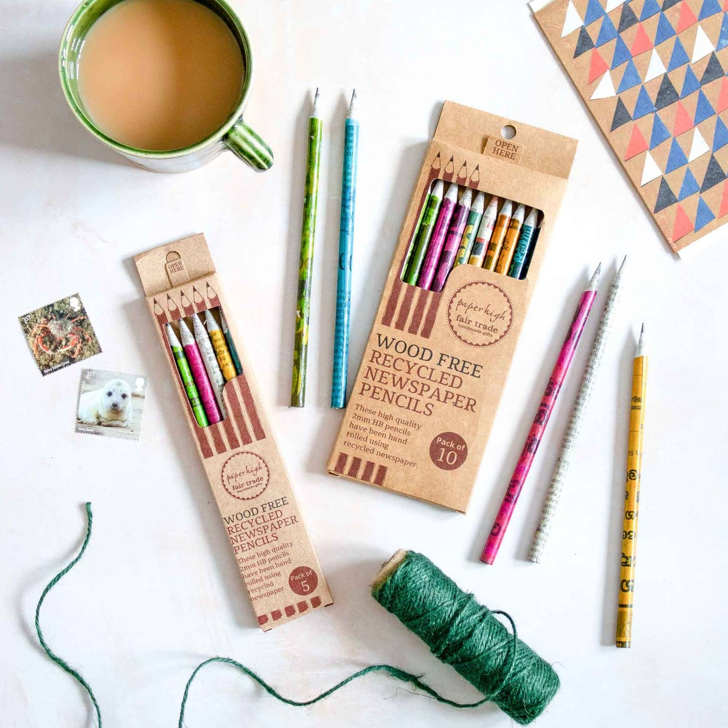 Recycled Newspaper Pencil Sets