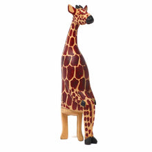 Load image into Gallery viewer, Mahogany Party Safari Animal Sculpture Carving Set
