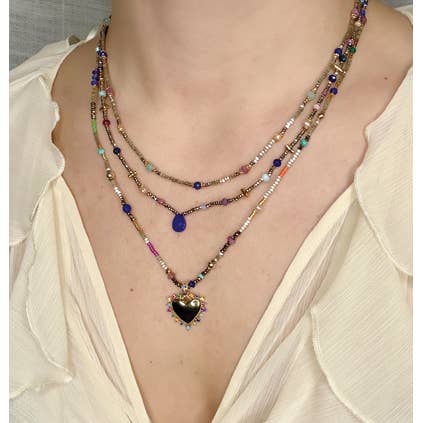 Radiant Heart Gemstone Necklace
