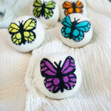 Load image into Gallery viewer, Rainbow Monarch Butterfly Eco Dryer Balls
