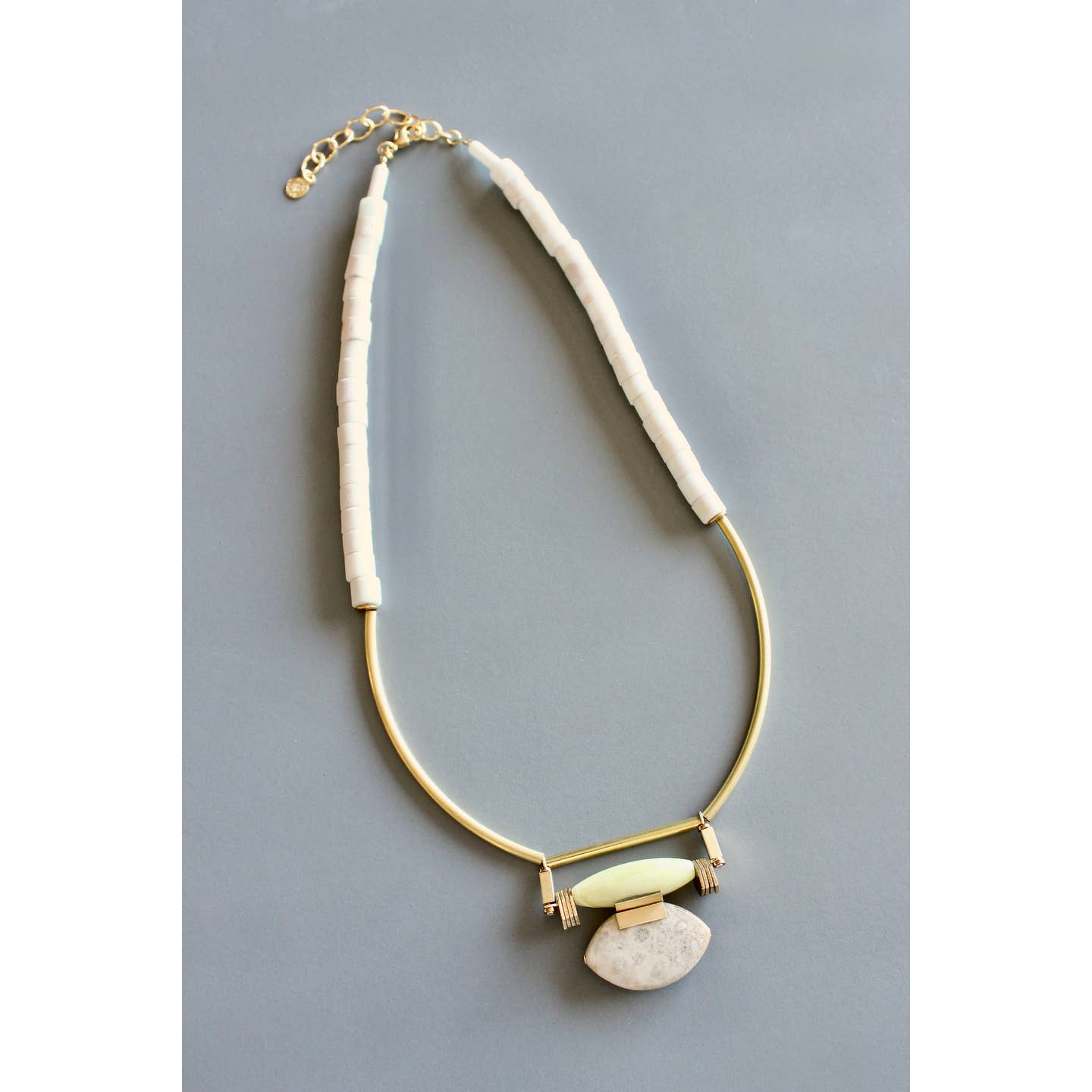 Jade and Jasper Artdeco Necklace