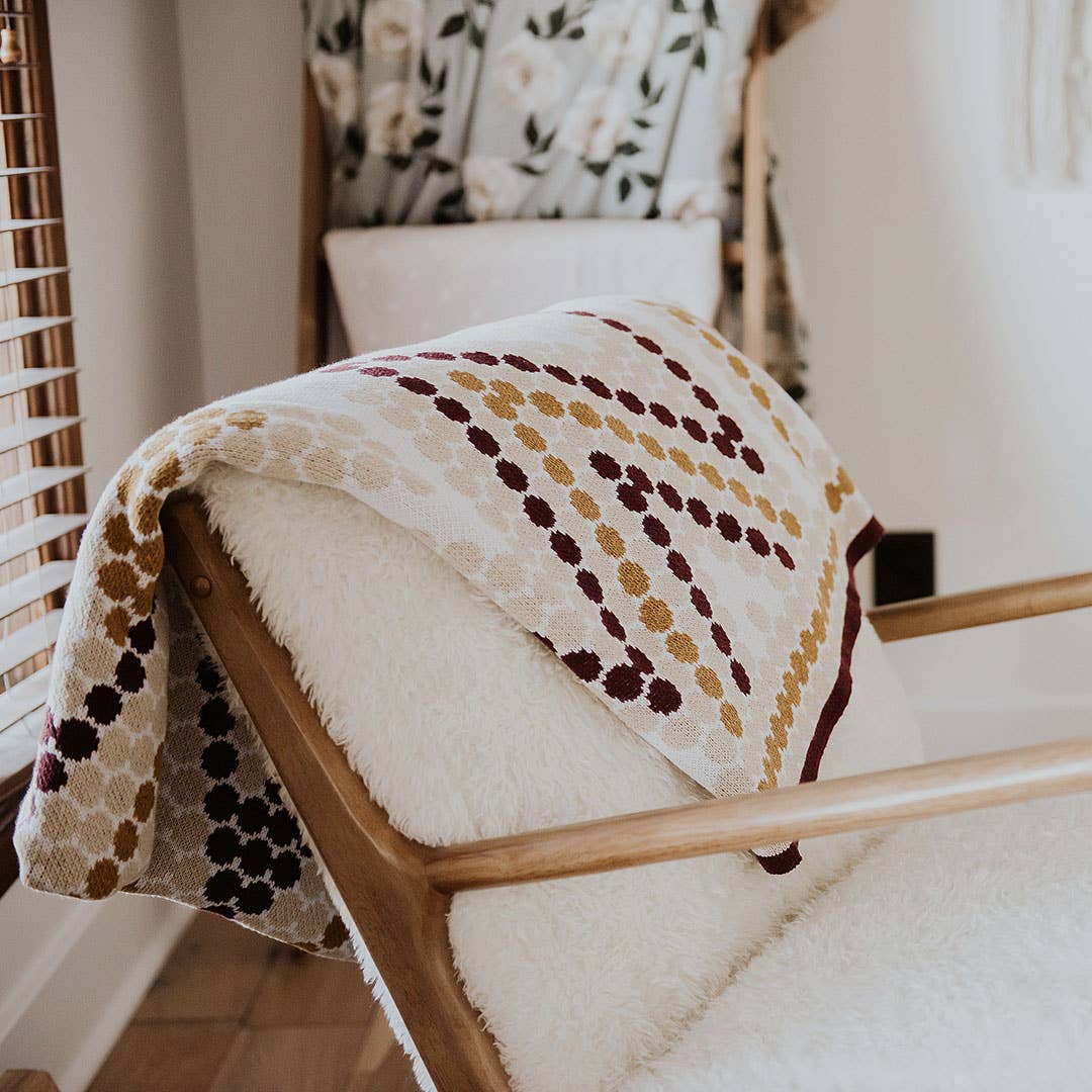 Kaland Geometric Throw Blanket