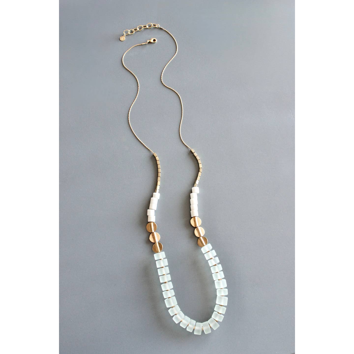 Glass and Brass Necklace