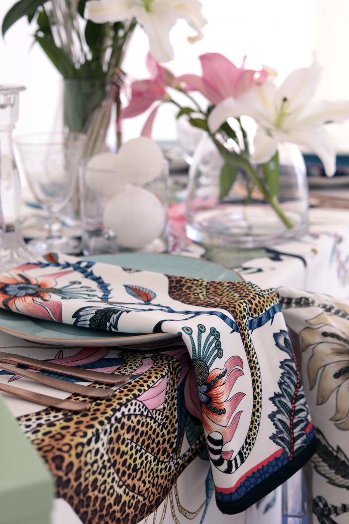 Leopard Napkins (Pair) - Frost