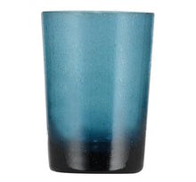 Load image into Gallery viewer, Mineral Blue Handmade Glass Tumbler (Set of 2)
