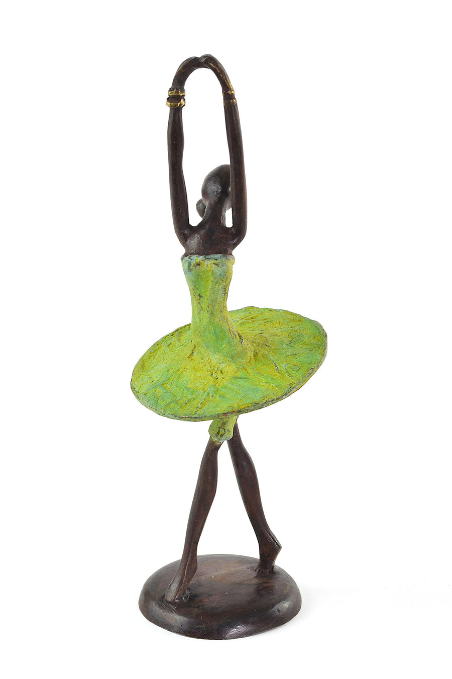 Ballerina in Relevé Burkina Bronze Sculpture