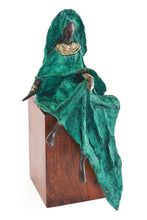 Load image into Gallery viewer, Emerald Elegance Burkina Bronze Sculpture
