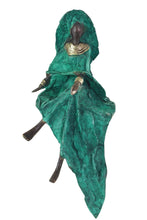Load image into Gallery viewer, Emerald Elegance Burkina Bronze Sculpture
